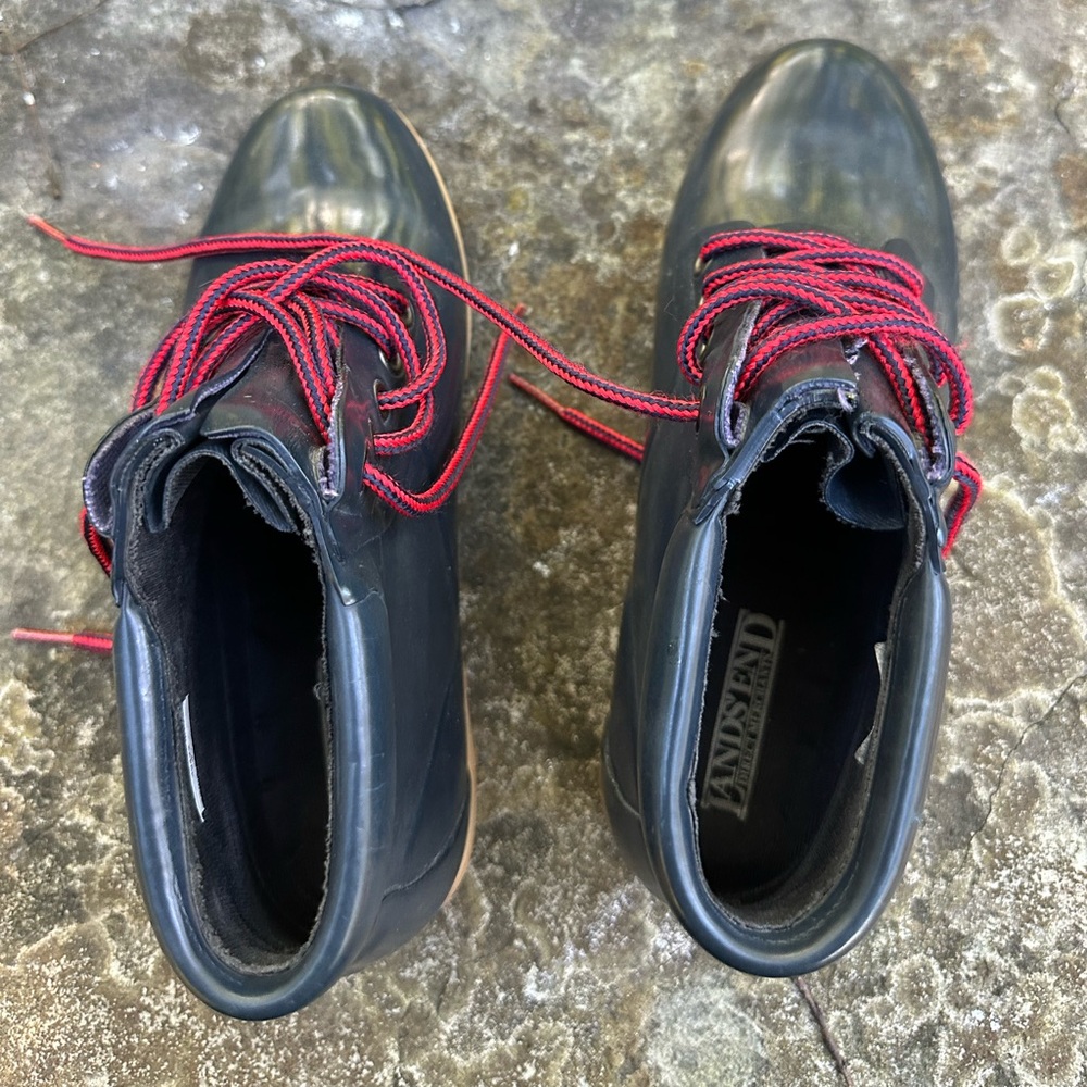 NWOB Lands End Lace Up Rain and Hike boot size 7 - Picture 4 of 8